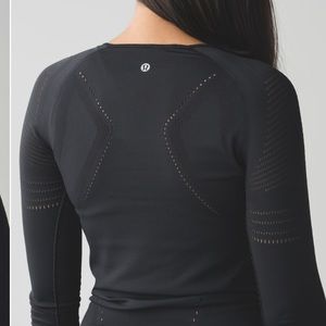 Lululemon Light Speed Long Sleeve Black Size 4
